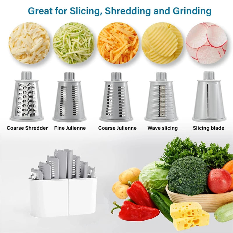 5 in 1 Rotary Grater