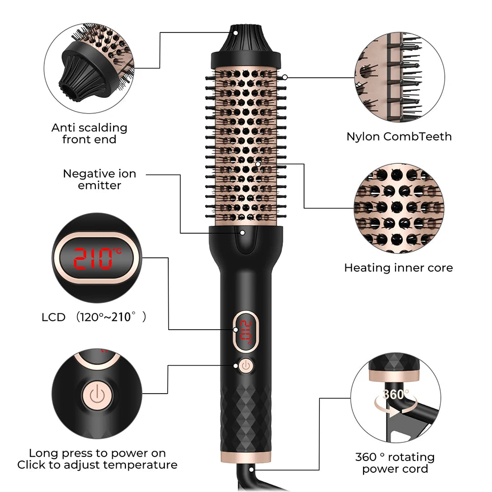 Wavytalk 3-in-1 Negative Ion Thermal Brush
