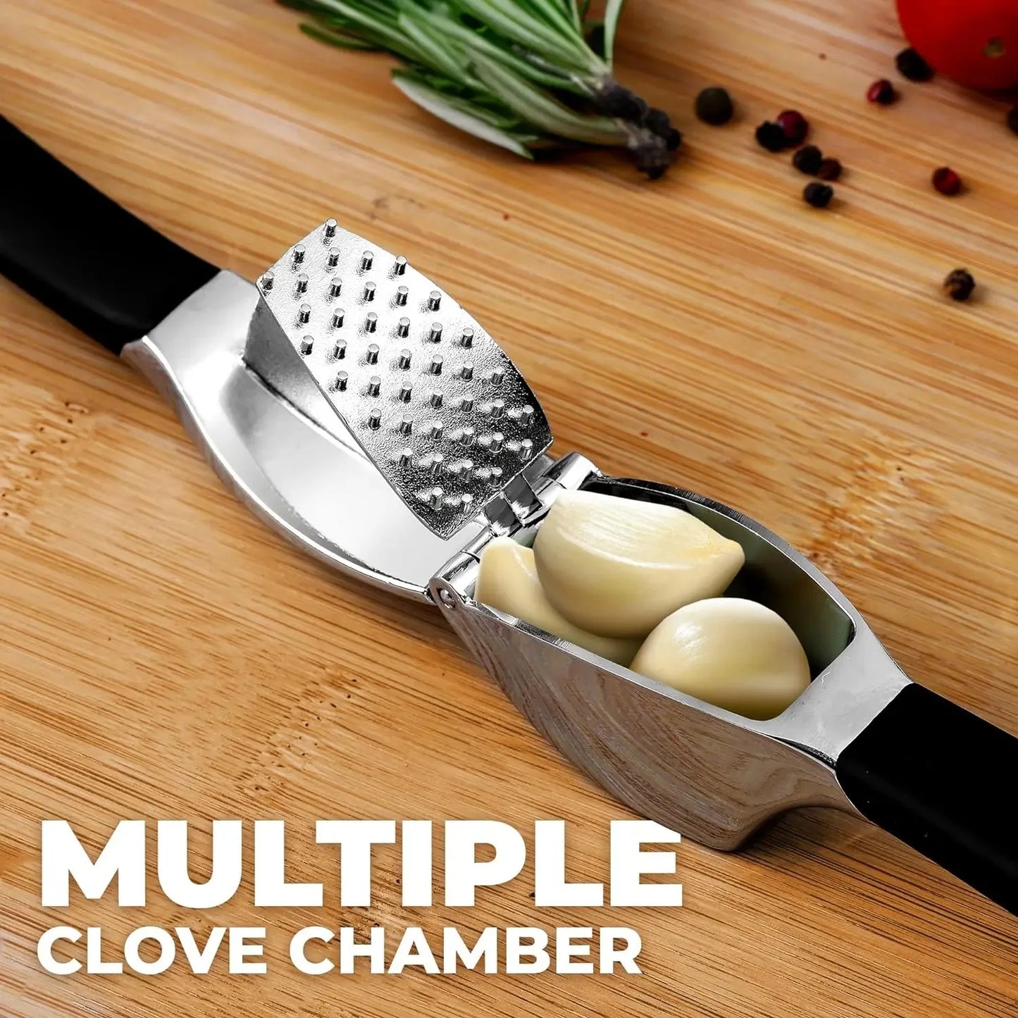 Stainless Steel Garlic Press Set