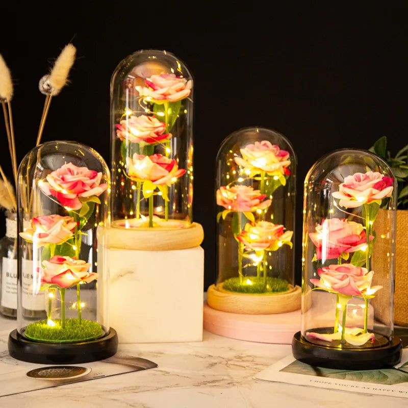 LED Galaxy Rose: Creative Valentine's Day & Mother's Day Gift – Artificial Flower, Wedding Decoration (1pc, No Battery Included)