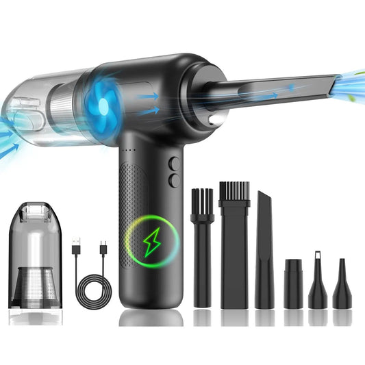 2-in-1 Rechargeable Cordless Compressed Air Duster & Vacuum Cleaner