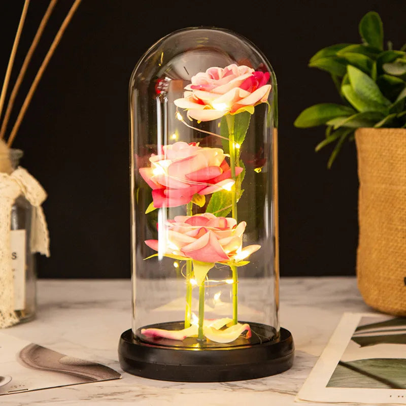 LED Galaxy Rose: Creative Valentine's Day & Mother's Day Gift – Artificial Flower, Wedding Decoration (1pc, No Battery Included)