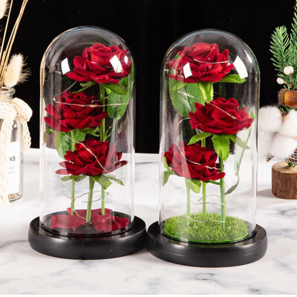 LED Galaxy Rose: Creative Valentine's Day & Mother's Day Gift – Artificial Flower, Wedding Decoration (1pc, No Battery Included)